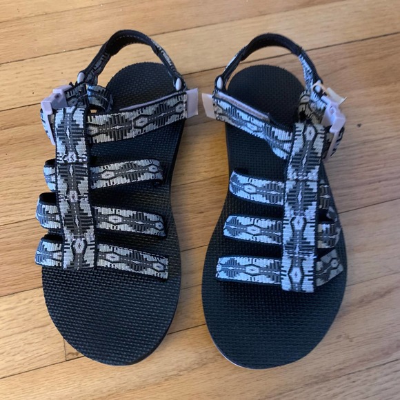 Teva 8 Dorado Canyon Black Iris Gladiator Sports Water Sandals Outdoors Tribal - Picture 6 of 12